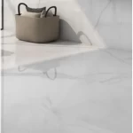 بورسلين أرضيات إرتفاع 0.9 سم مقاس 120×120 سم لون أبيض، موديل أثينا