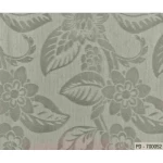 ورق حائط ايطالي تصميم ورود مقاس 10 م×1.06 م، رمادي شاحب، موديل 700052