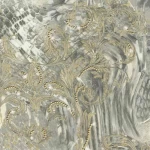 ورق جدران ايطالي متعدد الالوان تصميم نقشات ، مقاس 10 م×0.70 م، موديل 14124