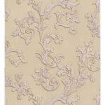 Classic Wallpaper Length 10m, Width 0.73m, Beige Color, Model 41735