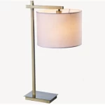 اباجورة طاولات، مقاس 43×43×70 سم، لون نحاسي