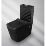 Floor Mounted WC Black Color, Height 40 cm