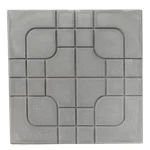 Decorative Tile for Flooring with Geometric Shapes, Size 40x40x4 cm, Cement Color | Al Sarif Company