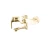 Shower Mixer With Faucet, Gold Color
