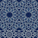 موكيت مساجد لون كحلي، سماكة الوبر 12 ملم، زخرفة إسلامية مميزة، مجموعة حراء