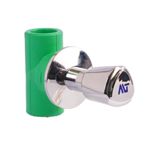 PPR Concealed Valve Size 32 mm PN 25 Bar Green Color | ALMUIF PIPES