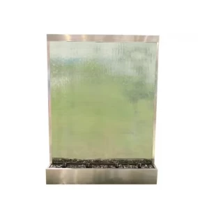 شلال استيل زجاجي للزينة 150 × 200 سم فضي | مؤسسة زهرة الريان