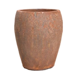 Ceramic Plant Pot 65 cm Height 40 cm Width Light Brown | Verde
