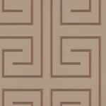 ورق جدراي هندسي لون بني، طول 10 م، عرض 0.70 م، موديل Z76038  