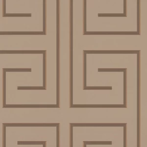 Geometric Wallpaper Brown 10m x 0.70m, Model Z76038 | Balbaid Decor Company