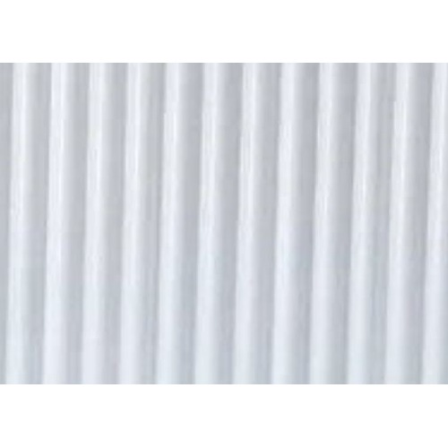 Wood Alternative for PC Walls 16 cm x 2.9 m, White Rectangular | Luxury line