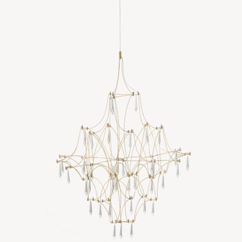 Modern Mary Thraya LED Luxury Design, Size 57 x 57 x 68 cm, Gold Color | Abyat Company