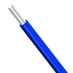 لفة سلك 14 AWG نحاس مصمت مطلي قصدير عزل (PVC 105°C) ازرق ،600 فولت، 2500 قدم | كابلات الشرقية