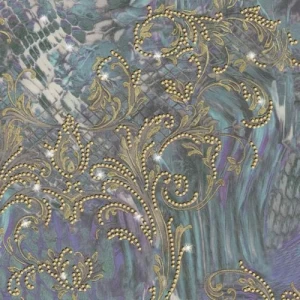 Italian Wallpaper Patterned Design 10mx0.70m Multi Colors | Balbaid Decor Company