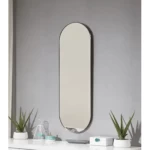 Wall Mirrors Size 120x40x3 cm, Black Color, Azda Long Design