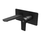Washbasin Tap Length 25 cm, Width 1 cm, Height 17.8 cm, Matt Black