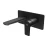 Washbasin Tap Length 25 cm, Width 1 cm, Height 17.8 cm, Matt Black