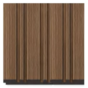 Decorative Wood Alternative Panels 3D PS, Size 12×120×2900 mm, Brown | YT-12950348