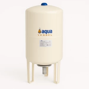 Vertical Water Tank With Leg 300 Liter Capacity, 8 Bar Pressure, 635 mm Diameter, Beige | 