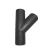 HDPE Plastic Segmented Y Branch, Diameter 250 mm, Length 960 mm, Black Color, Cosmoplast Company 