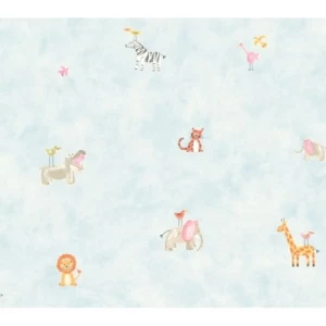 American Youth and Children Wallpaper 10m x 0.53m Light Blue | Balbaid Decor Company