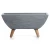 Fiber cement plant pot size 60x18x29 cm gray color