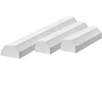 Reinforced Concrete Wheel Stoppers Size 200×25×40 cm Color White