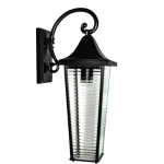 فانوس إضاءة خارجي جداري، مقاس 53×26 سم، لون أسود