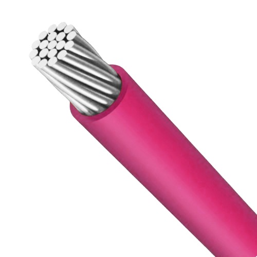 سلك 10 AWG مجدول نحاس مطلي بالقصدير MTW، جهد 600 فولت، طول 500 قدم، لون زهري | شركة كابلات الشرقية للصناعة