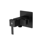 خلاط شطاف مصنوع من النحاس مزود بحامل، لون أسود مطفي، القياسات 9×9×16.2 سم، الضغط 15 بار