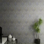 ورق جداري كلاسيك رمادي فاتح، مقاس 10م × 50 سم 