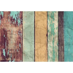Decorative Wall Mural Modern Design 366 cm × 254 cm Green and Yellow | Balbaid Decor Company