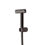 خلاط شطاف عملي من فولاذ مقاوم للصدأ 304 ، مزود بلي (هوز) بطول 1.2 متر ، الحجم 7.25× 12.8 سم ، الضغط 15 بار ، تيتانيوم لامع