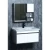 Decorative Washbasin With Wooden Cabinet And Pharmacy With Mirror Size 80 cm, Pearly Oily Color 