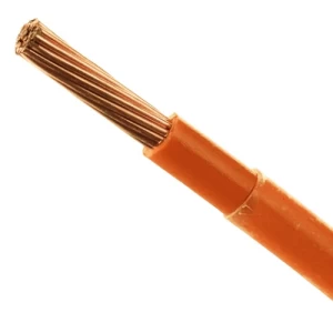سلك كهرباء 10 AWG THHN/THWN نحاس مجدول، 600 فولت، عزل PVC، غلاف نايلون برتقالي | شركة كابلات الشرقية للصناعة