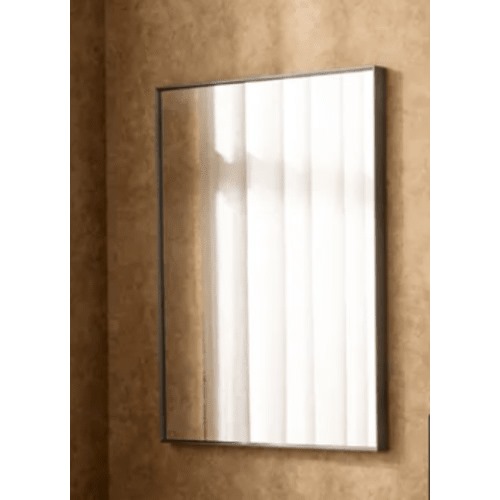 مرايا جدار مقاس 60×80×4 سم، لون رمادي غامق، تصميم أنجل | شركة ابيات