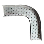 90 Degree Horizontal Elbow Cable Tray, Hot Dip Galvanized, Inside Bend, 2.0mm Thickness, 75mm Side, 600mm Width | BAHRA