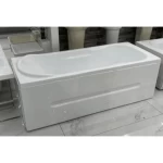 Portable Left Hand Bathroom Bathtub, White Color, Size 170 x 80 cm 