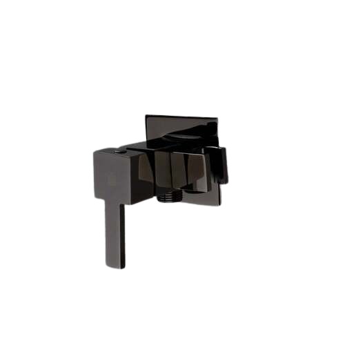 Water Mixer for Bidet Pressure 15 Bar 7×7×16.5 cm Shiny Titanium | SW-60197808