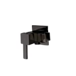 Water Mixer for Bidet, Pressure 15 Bar, Dimensions 7×7×16.5 cm, Shiny Titanium Color