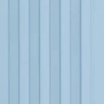 Korean ribbed PVC wood substitute, size 12 x 290 cm, blue color