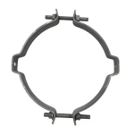 HDG Pipe Clamp without Rubber, Height 250 mm