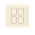Electrical light switch 4 gang 10 Amp ALF Alfanar Size 7×7 cm Color Beige 