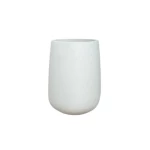 Concrete Plant Pot, 37 cm Width, 50 cm Height, White Color