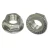 Steel Zinc Plated Hex Serrated Flange Nut  Size 10 mm Height 10 mm | Salaba Company