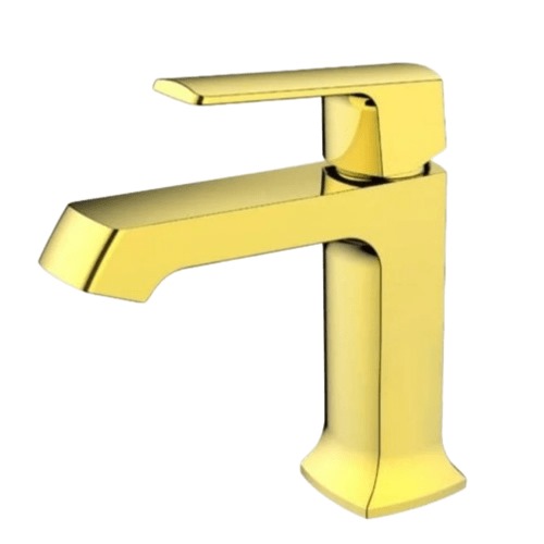 Wash Basin Faucet Short Gold Color | Albayt Alaniq Sanitary Tools