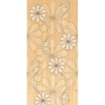 Rectangular Shape Ceramics Walls Size 20x43 cm, Insert Daisy Orange Color | Future Ceramic Company