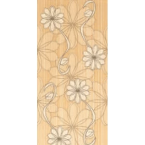 Rectangular Shape Ceramics Walls Size 20x43 cm, Insert Daisy Orange Color | Future Ceramic Company