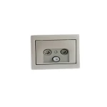 فيش هوائي دش كي5، لون فضي، مقاس 7×7 سم