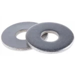 Zinc Plated Flat Washer Size 14 mm White Color Thickness 2.5 mm Outside Diameter 32 mm DIN125 Standard | Aobsco Company